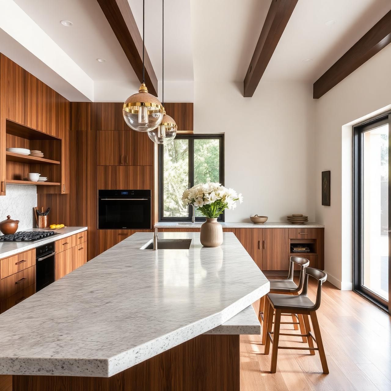 Renovated kitchen after