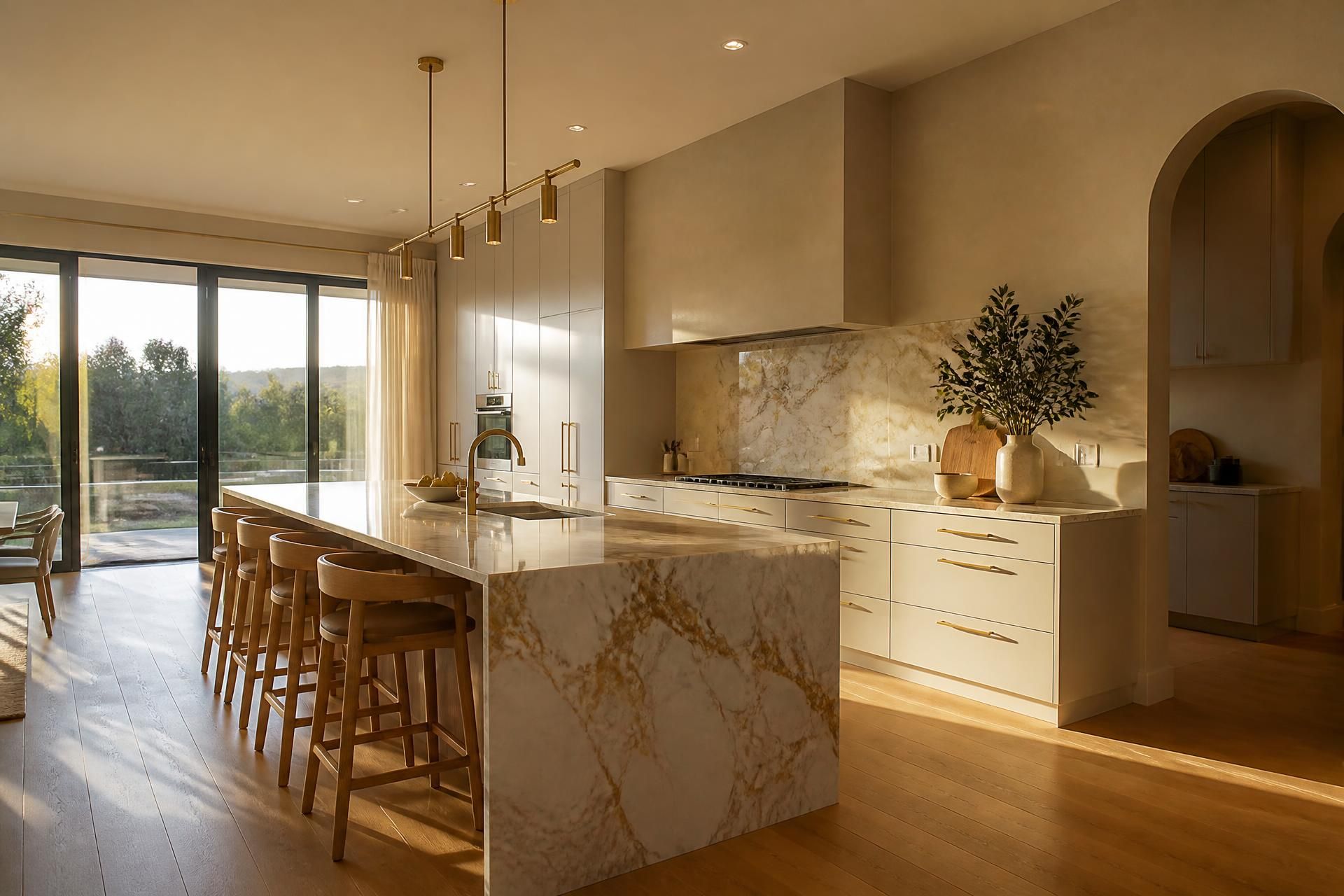 Luxury renovated Australian kitchen